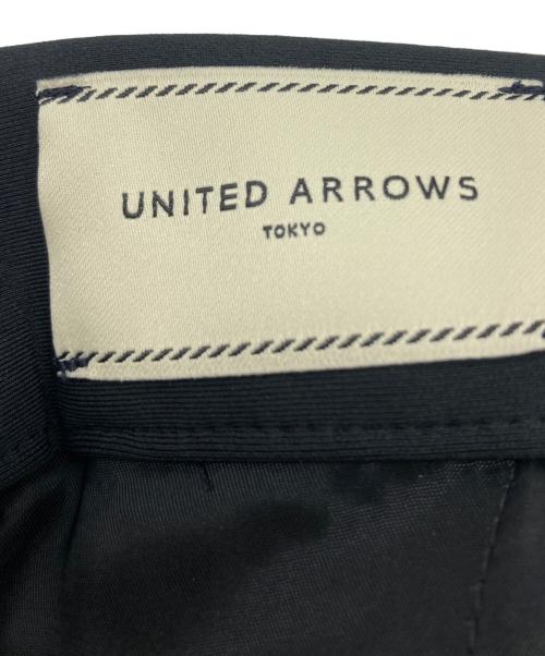 UNITED ARROWS（ユナイテッドアローズ）UNITED ARROWS (ユナイテッドアローズ) SPONGY タック ワイドパンツ ブラック サイズ:38 未使用品の古着・服飾アイテム