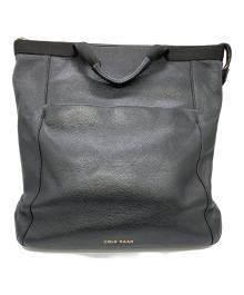 COLE HAAN（コールハーン）の古着「レザー コンバーチブル バックパック」｜ブラック