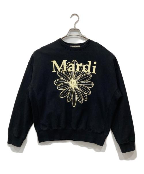 Mardi Mercredi（マルディメクルディ）Mardi Mercredi (マルディメクルディ) ロゴプリントスウェット ブラック サイズ:Freeの古着・服飾アイテム