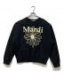 Mardi Mercredi（マルディメクルディ）の古着「ロゴプリントスウェット」｜ブラック