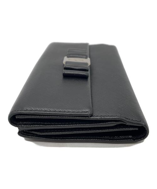 Salvatore Ferragamo（サルヴァトーレ フェラガモ）Salvatore Ferragamo (サルヴァトーレ フェラガモ) 長財布 ブラックの古着・服飾アイテム