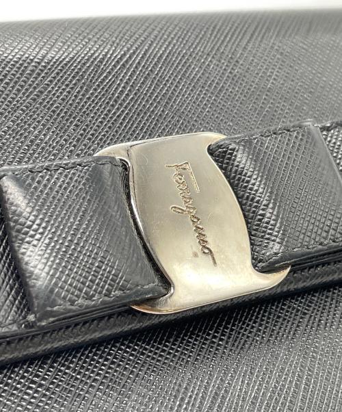 Salvatore Ferragamo（サルヴァトーレ フェラガモ）Salvatore Ferragamo (サルヴァトーレ フェラガモ) 長財布 ブラックの古着・服飾アイテム