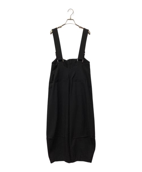 OMMO（オーエムエムオー）OMMO (オーエムエムオー) コクーンシルエットオールインワン ブラック サイズ:freeの古着・服飾アイテム