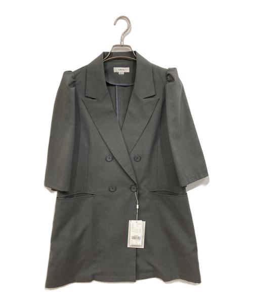 Ameri（アメリ）Ameri (アメリ) PUFF HALF SLEEVE JACKET WITH SKIRT グレー サイズ:S 未使用品の古着・服飾アイテム