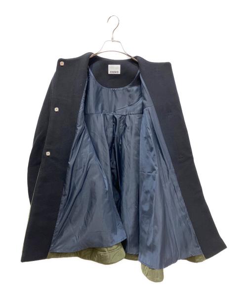 OMMO（オーエムエムオー）OMMO (オーエムエムオー) QUILTING DOCKING WOOL CT ネイビー×カーキ サイズ:36の古着・服飾アイテム