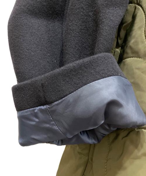 OMMO（オーエムエムオー）OMMO (オーエムエムオー) QUILTING DOCKING WOOL CT ネイビー×カーキ サイズ:36の古着・服飾アイテム