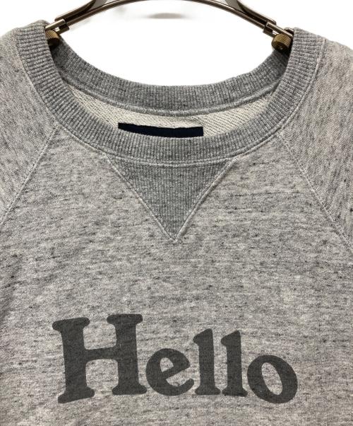 MADISON BLUE（マディソンブルー）MADISON BLUE (マディソンブルー) HELLO SWEAT S／S URAKE グレー サイズ:Sの古着・服飾アイテム