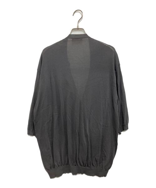 DRAWER（ドゥロワー）DRAWER (ドゥロワー) フリルカーディガン グレー サイズ:Freeの古着・服飾アイテム