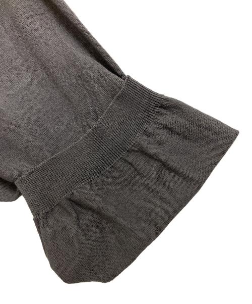 DRAWER（ドゥロワー）DRAWER (ドゥロワー) フリルカーディガン グレー サイズ:Freeの古着・服飾アイテム