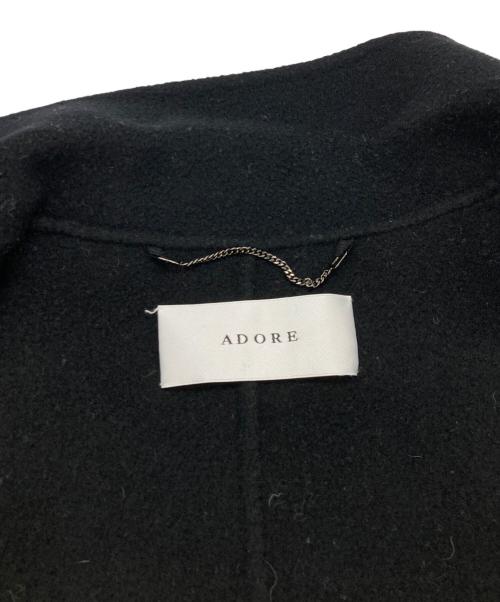 ADORE（アドーア）ADORE (アドーア) ルチアーナリバースタンドカラーコート ブラック サイズ:38の古着・服飾アイテム