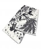 HERMESエルメス）の古着「カレジェアン/カレ140/Sous le Charme d'Orphee オルフェウスの魅力に誘われて」｜ホワイト×ブラック