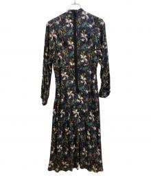 Room no.8（ルームエイト）の古着「LEAF PRINT STAND/C DRAPE DRESS」｜ブラック