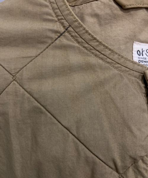 orSlow（オアスロウ）orSlow (オアスロウ) QUILTED NO COLLAR COAT カーキ サイズ:xsの古着・服飾アイテム