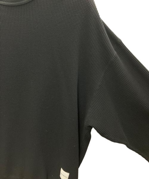 COOTIE PRODUCTIONS（クーティープロダクツ）COOTIE PRODUCTIONS (クーティープロダクツ) N/C Waffle Crew ブラック サイズ:mediumの古着・服飾アイテム