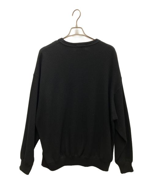 COOTIE PRODUCTIONS（クーティープロダクツ）COOTIE PRODUCTIONS (クーティープロダクツ) N/C Waffle Crew ブラック サイズ:mediumの古着・服飾アイテム
