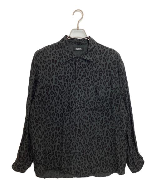 ROTTWEILER（ロットワイラー）ROTTWEILER (ロットワイラー) R9 LEOPARD L/S SHIRT グリーン サイズ:Mの古着・服飾アイテム