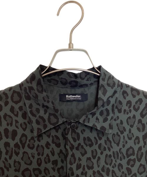 ROTTWEILER（ロットワイラー）ROTTWEILER (ロットワイラー) R9 LEOPARD L/S SHIRT グリーン サイズ:Mの古着・服飾アイテム