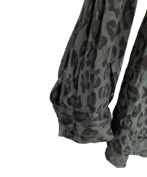 ROTTWEILER（ロットワイラー）ROTTWEILER (ロットワイラー) R9 LEOPARD L/S SHIRT グリーン サイズ:Mの古着・服飾アイテム