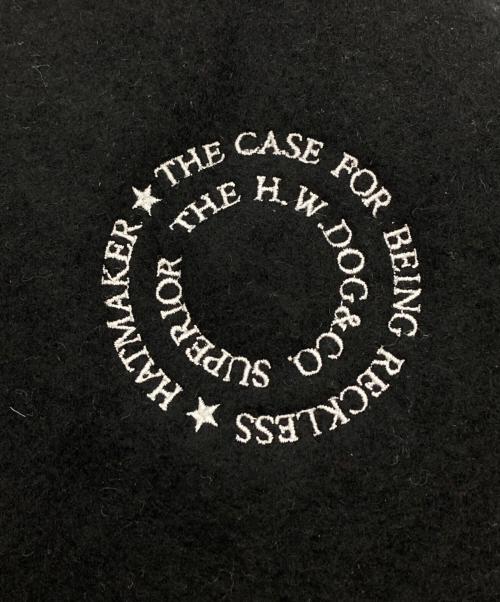 THE H.W.DOG&CO（ザエイチダブリュードッグアンドコー）THE H.W.DOG&CO (ザエイチダブリュードッグアンドコー) CIRCLE BERET/サークルベレー ブラックの古着・服飾アイテム