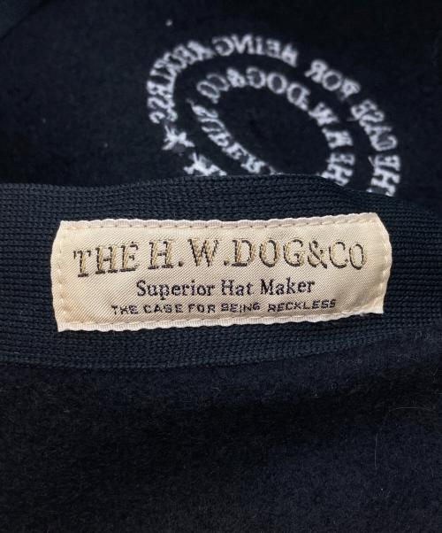 THE H.W.DOG&CO（ザエイチダブリュードッグアンドコー）THE H.W.DOG&CO (ザエイチダブリュードッグアンドコー) CIRCLE BERET/サークルベレー ブラックの古着・服飾アイテム