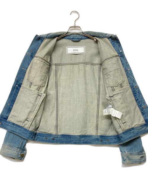 AMI Alexandre Mattiussi（アミアレクサンドルマテュッシ）AMI Alexandre Mattiussi (アミアレクサンドルマテュッシ) デニムジャケット インディゴ サイズ:XSの古着・服飾アイテム