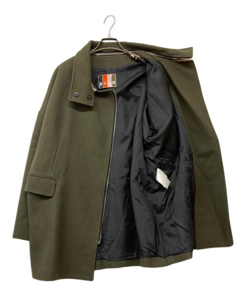 MSGM（エムエスジーエム）MSGM (エムエスジーエム) ウールジップコート オリーブ サイズ:40の古着・服飾アイテム