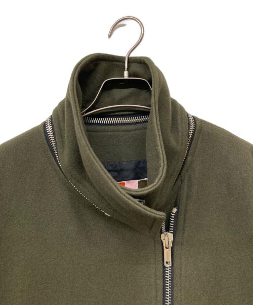 MSGM（エムエスジーエム）MSGM (エムエスジーエム) ウールジップコート オリーブ サイズ:40の古着・服飾アイテム