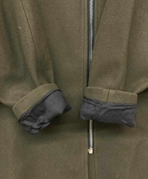 MSGM（エムエスジーエム）MSGM (エムエスジーエム) ウールジップコート オリーブ サイズ:40の古着・服飾アイテム