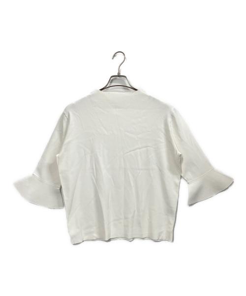 SOEJU（ソージュ）SOEJU (ソージュ) フレアスリーブニットプルオーバー ホワイト サイズ:FREEの古着・服飾アイテム
