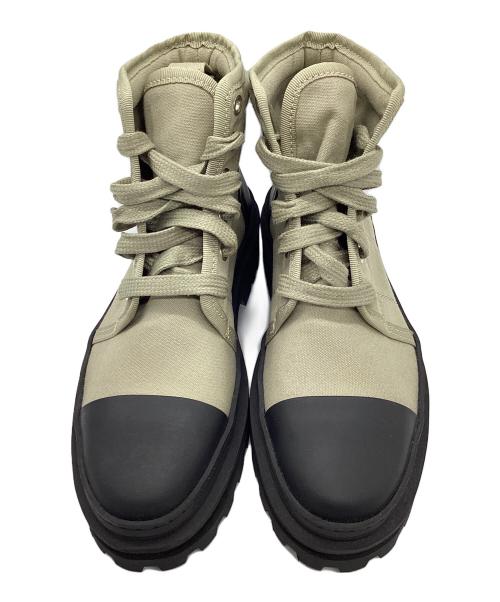 A.P.C.（アーペーセー）A.P.C. (アーペーセー) Faustine Lace-Up Canvas Ankle Boots カーキ サイズ:37の古着・服飾アイテム