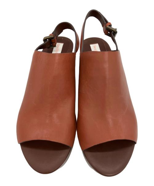 SEE BY CHLOE（シーバイクロエ）SEE BY CHLOE (シーバイクロエ) ウェッジソールサンダル ブラウン サイズ:37の古着・服飾アイテム