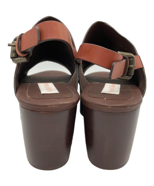 SEE BY CHLOE（シーバイクロエ）SEE BY CHLOE (シーバイクロエ) ウェッジソールサンダル ブラウン サイズ:37の古着・服飾アイテム