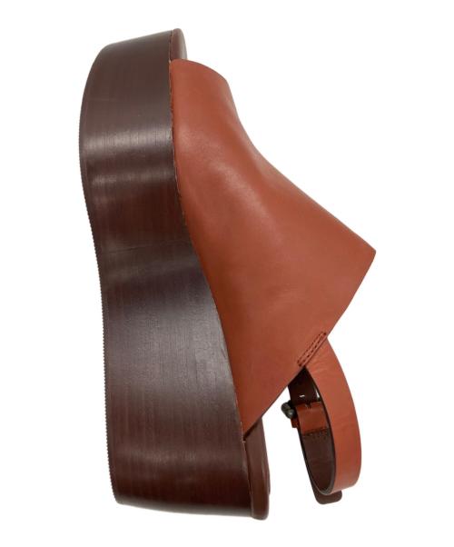 SEE BY CHLOE（シーバイクロエ）SEE BY CHLOE (シーバイクロエ) ウェッジソールサンダル ブラウン サイズ:37の古着・服飾アイテム