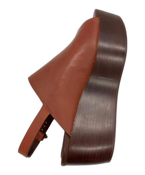 SEE BY CHLOE（シーバイクロエ）SEE BY CHLOE (シーバイクロエ) ウェッジソールサンダル ブラウン サイズ:37の古着・服飾アイテム