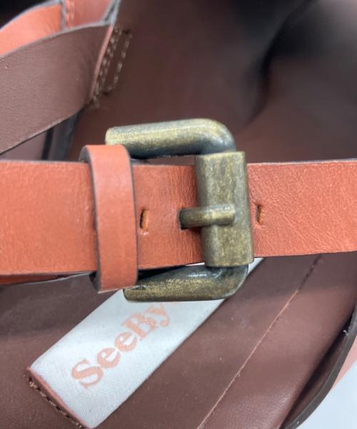 SEE BY CHLOE（シーバイクロエ）SEE BY CHLOE (シーバイクロエ) ウェッジソールサンダル ブラウン サイズ:37の古着・服飾アイテム