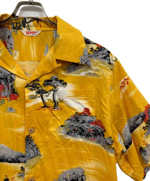 SENSHI（セイシン）SENSHI (セイシン) アロハシャツ イエロー サイズ:Lの古着・服飾アイテム