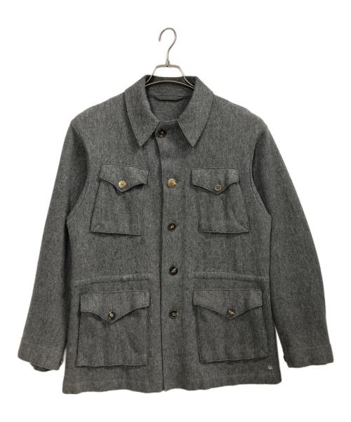 45R（フォーティファイブ・アール）45R (フォーティファイブ・アール) ジャージメルトンブルゾン グレー サイズ:3の古着・服飾アイテム