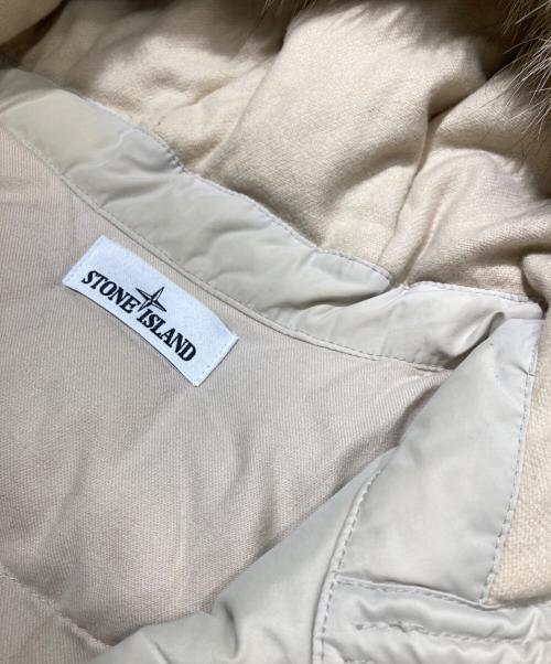 STONE ISLAND（ストーンアイランド）STONE ISLAND (ストーンアイランド) MICROREPS DOWN JACKET ベージュ サイズ:Mの古着・服飾アイテム