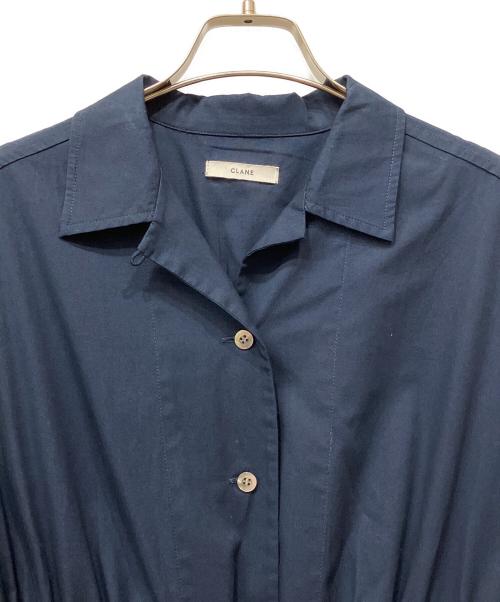 CLANE（クラネ）CLANE (クラネ) MILITARY LAYER PLEATS OP ネイビー サイズ:1の古着・服飾アイテム