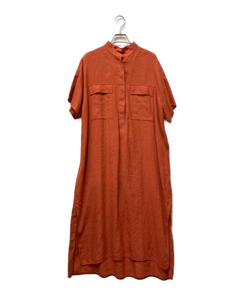 ticca（ティッカ）TICCA (ティッカ) リネンシャツワンピース レッド サイズ:Fの古着・服飾アイテム