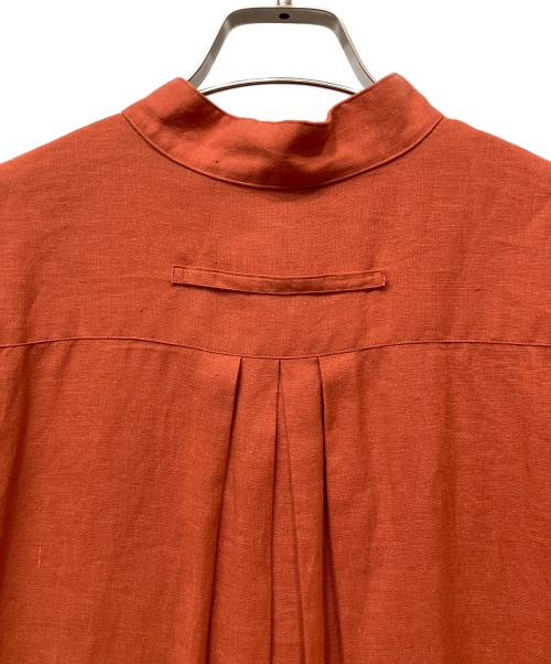 ticca（ティッカ）TICCA (ティッカ) リネンシャツワンピース レッド サイズ:Fの古着・服飾アイテム