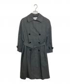 ENFOLDエンフォルド）の古着「グレンチェックトレンチコート」｜グレー