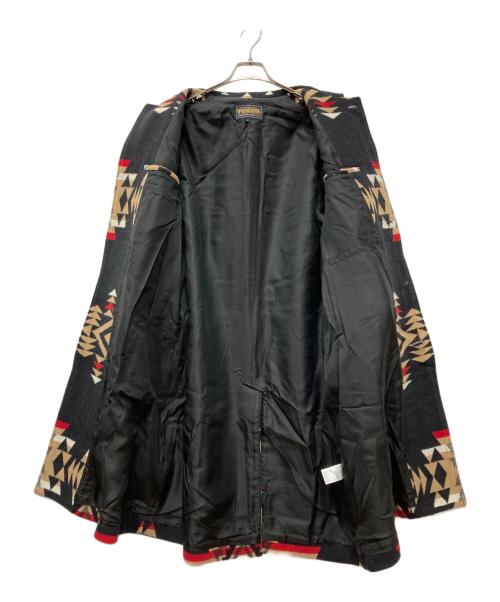 PENDLETON（ペンドルトン）PENDLETON (ペンドルトン) ネイティブ柄コート ブラック サイズ:Sの古着・服飾アイテム