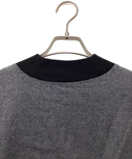 ENFOLD（エンフォルド）ENFOLD (エンフォルド) ストレッチサキソニー RIB N/C PULLOVER グレー サイズ:SIZE 38の古着・服飾アイテム