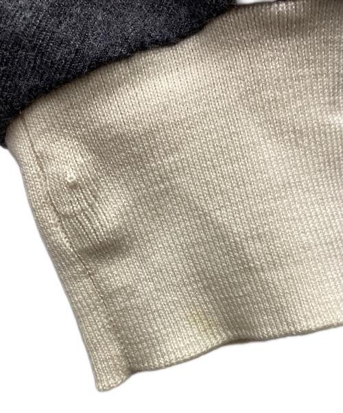 ENFOLD（エンフォルド）ENFOLD (エンフォルド) ストレッチサキソニー RIB N/C PULLOVER グレー サイズ:SIZE 38の古着・服飾アイテム