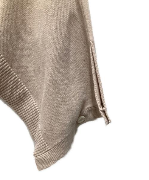 ENFOLD（エンフォルド）ENFOLD (エンフォルド) ウールKNIT CAPE ベージュ サイズ:38の古着・服飾アイテム