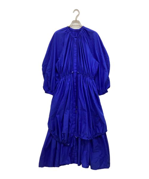ENFOLD（エンフォルド）ENFOLD (エンフォルド) taffeta mods dress ブルー サイズ:38の古着・服飾アイテム