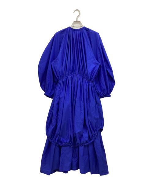 ENFOLD（エンフォルド）ENFOLD (エンフォルド) taffeta mods dress ブルー サイズ:38の古着・服飾アイテム