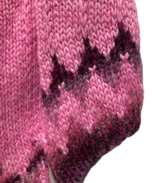 MM6 Maison Margiela（エムエムシックスメゾンマルジェラ）MM6 Maison Margiela (エムエムシックスメゾンマルジェラ) Nordic docking sweater ピンク サイズ:Sの古着・服飾アイテム