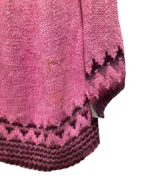 MM6 Maison Margiela（エムエムシックスメゾンマルジェラ）MM6 Maison Margiela (エムエムシックスメゾンマルジェラ) Nordic docking sweater ピンク サイズ:Sの古着・服飾アイテム